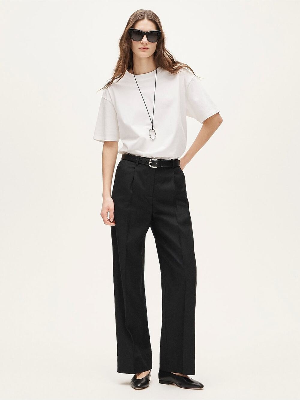 J.Crew Re-Imagined 100% Linen Wide Leg Cropped Pants Black XSP Petite - Picture 1 of 11